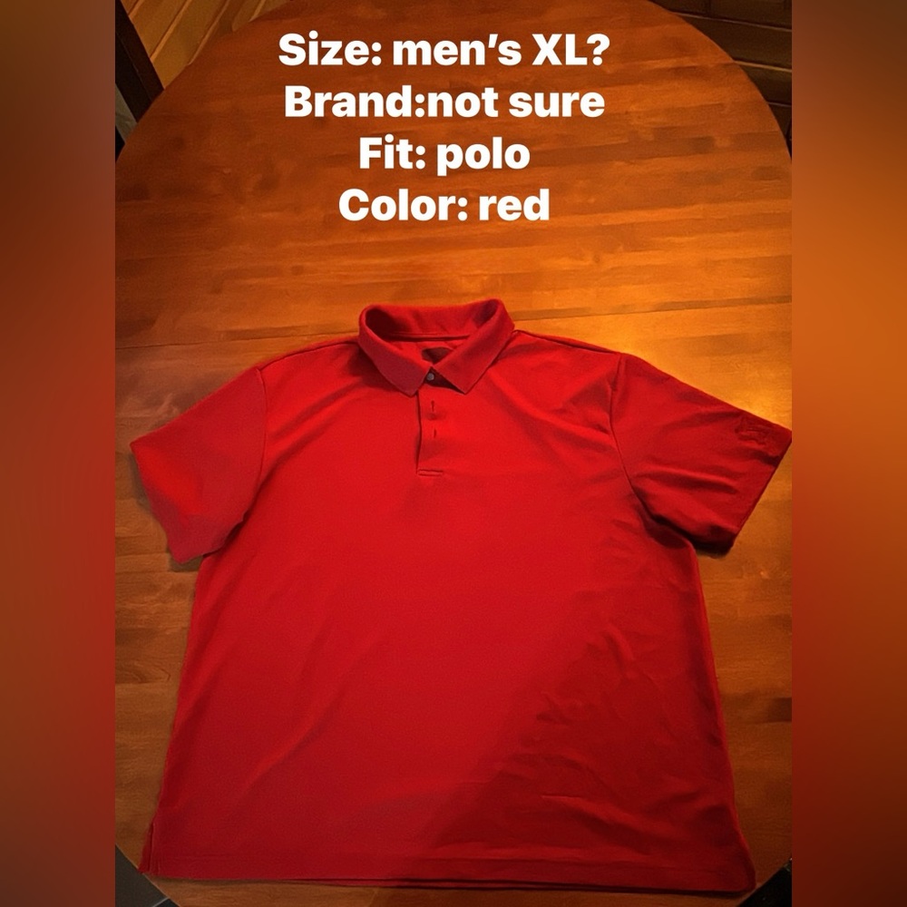 Vibrant Red Men's Polo Shirt